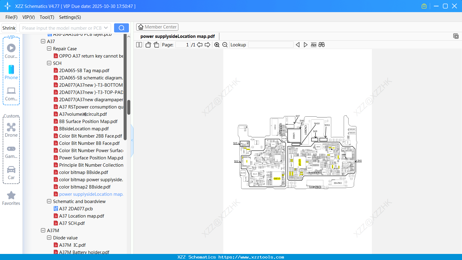 OPPO Power SupplysideLocation Map